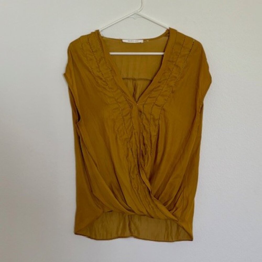 Mustard Seed cap sleeve blouse